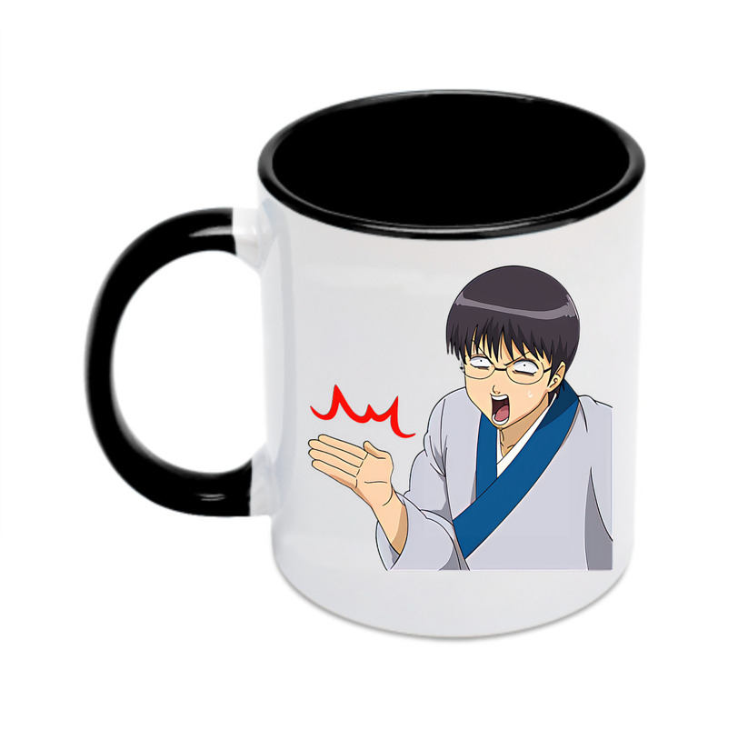 （画像用） ぎんたま 坂田銀時（さかたぎんとき） 神楽 志村新八（しむら しんぱち） GINTAMA Sakata Gintoki Kagura Shimura Shinpachi カラーマグカップ