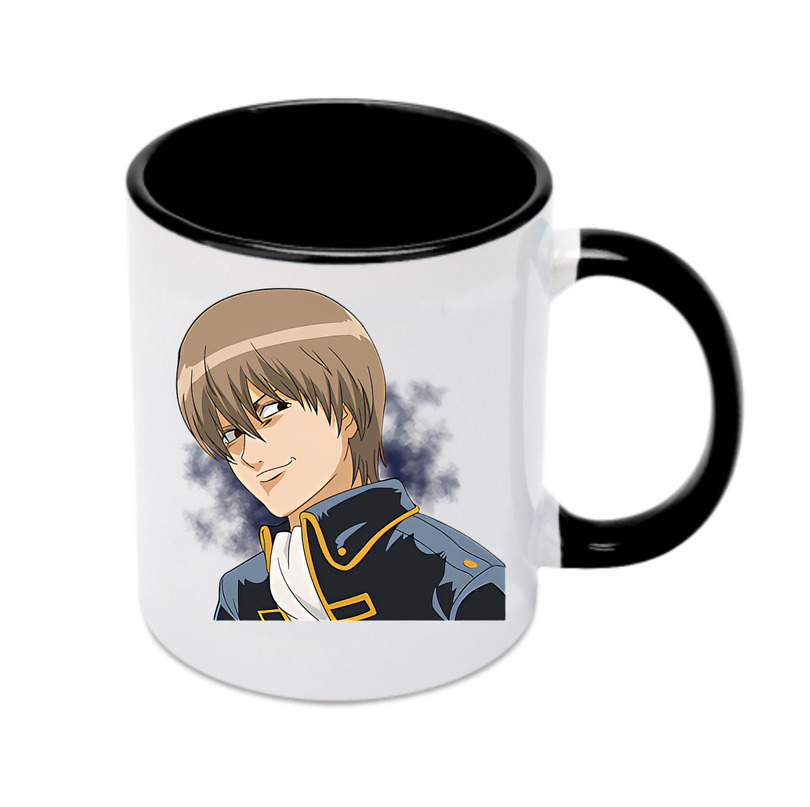 （画像用） ぎんたま 坂田銀時（さかたぎんとき） 神楽 志村新八（しむら しんぱち） GINTAMA Sakata Gintoki Kagura Shimura Shinpachi カラーマグカップ