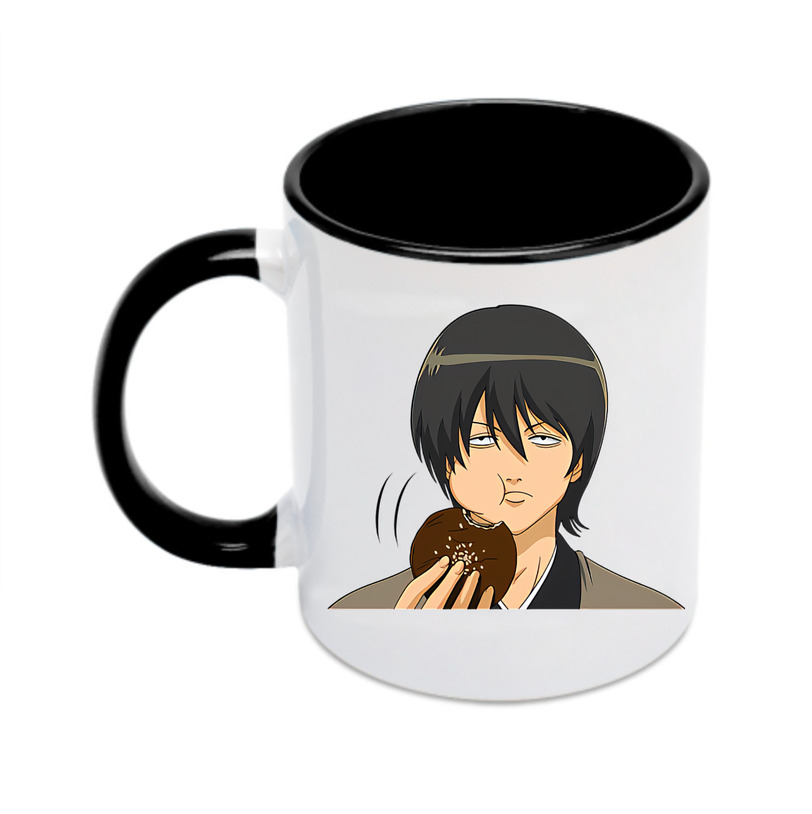（画像用） ぎんたま 坂田銀時（さかたぎんとき） 神楽 志村新八（しむら しんぱち） GINTAMA Sakata Gintoki Kagura Shimura Shinpachi カラーマグカップ