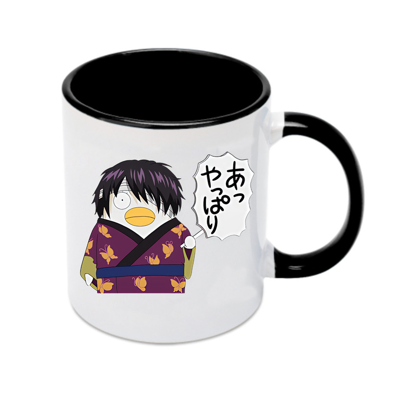 （画像用） ぎんたま 坂田銀時（さかたぎんとき） 神楽 志村新八（しむら しんぱち） GINTAMA Sakata Gintoki Kagura Shimura Shinpachi カラーマグカップ
