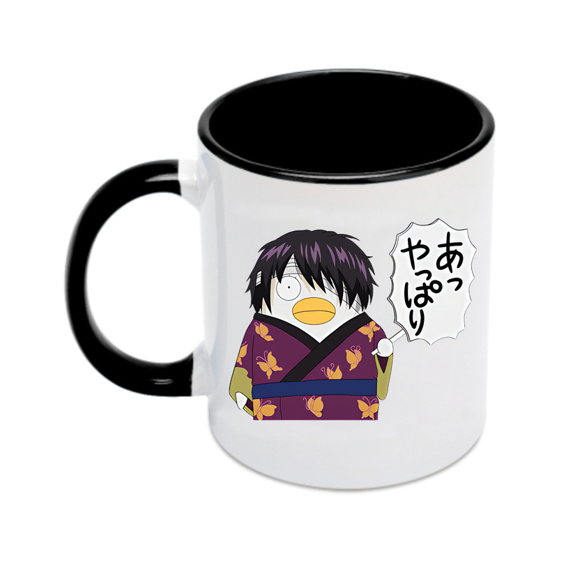 （画像用） ぎんたま 坂田銀時（さかたぎんとき） 神楽 志村新八（しむら しんぱち） GINTAMA Sakata Gintoki Kagura Shimura Shinpachi カラーマグカップ