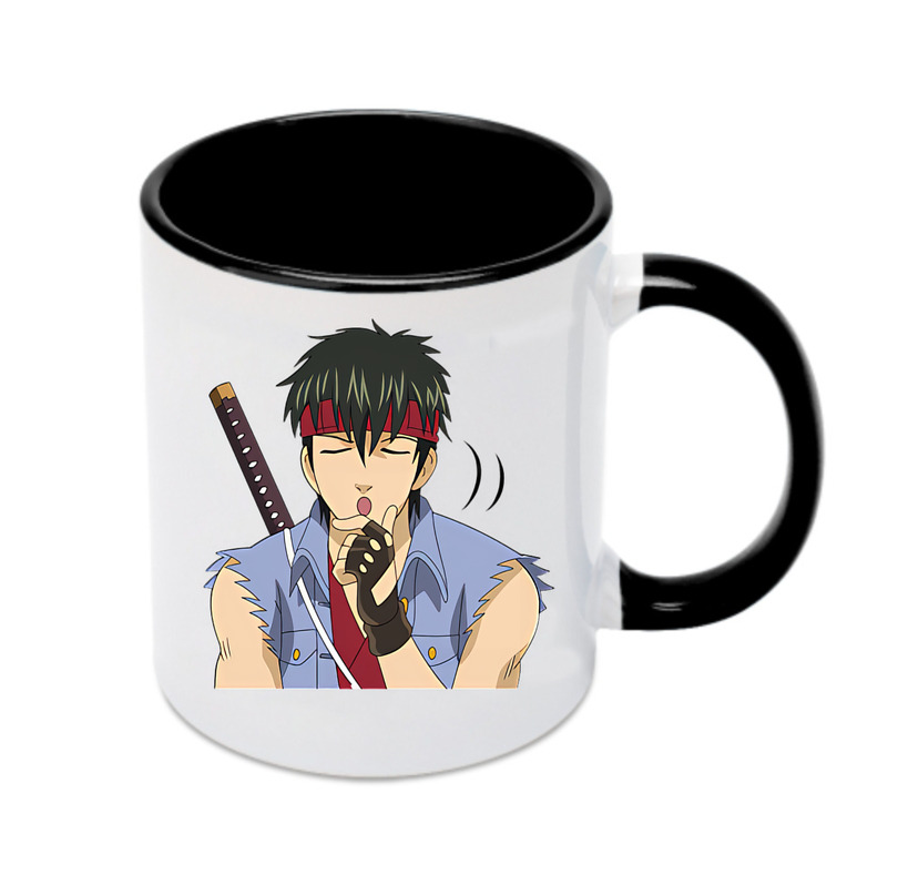 （画像用） ぎんたま 坂田銀時（さかたぎんとき） 神楽 志村新八（しむら しんぱち） GINTAMA Sakata Gintoki Kagura Shimura Shinpachi カラーマグカップ