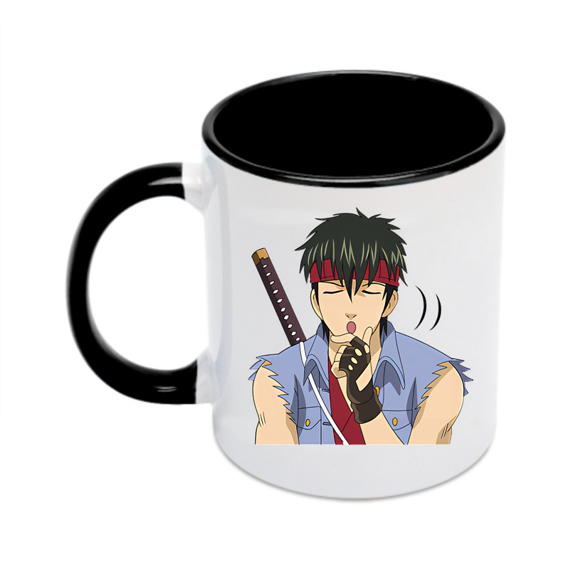 （画像用） ぎんたま 坂田銀時（さかたぎんとき） 神楽 志村新八（しむら しんぱち） GINTAMA Sakata Gintoki Kagura Shimura Shinpachi カラーマグカップ