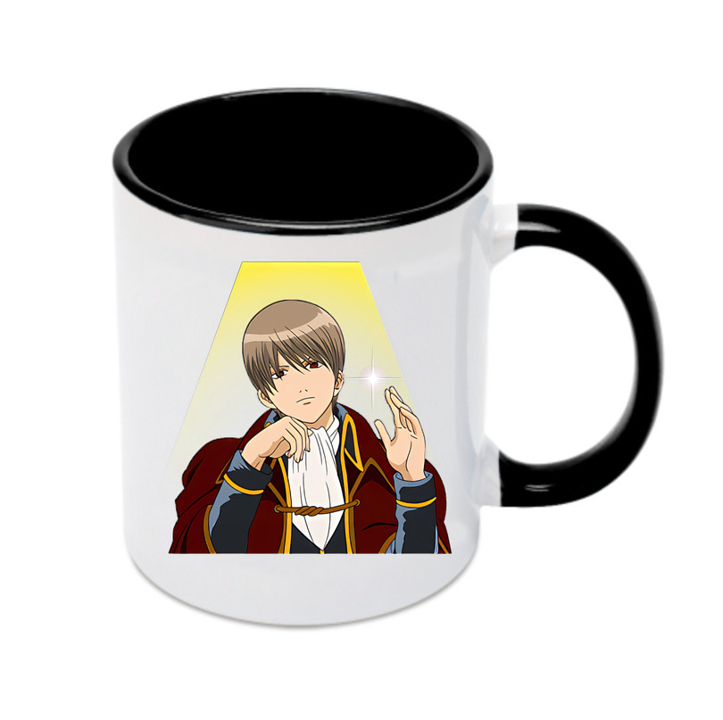 （画像用） ぎんたま 坂田銀時（さかたぎんとき） 神楽 志村新八（しむら しんぱち） GINTAMA Sakata Gintoki Kagura Shimura Shinpachi カラーマグカップ