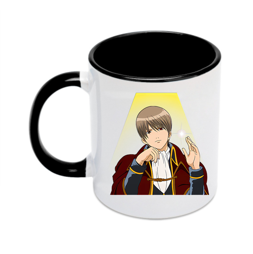 （画像用） ぎんたま 坂田銀時（さかたぎんとき） 神楽 志村新八（しむら しんぱち） GINTAMA Sakata Gintoki Kagura Shimura Shinpachi カラーマグカップ