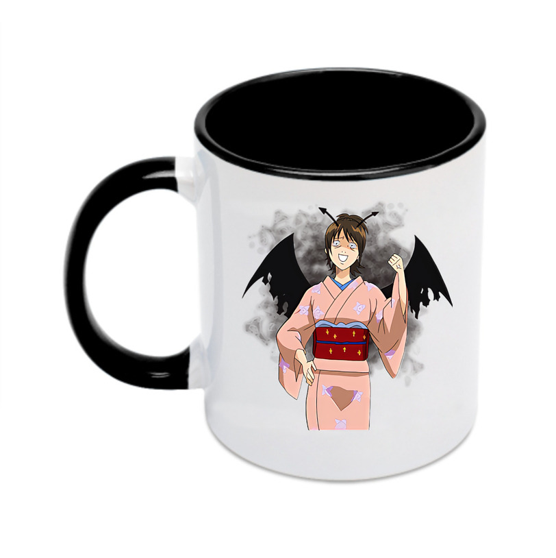 （画像用） ぎんたま 坂田銀時（さかたぎんとき） 神楽 志村新八（しむら しんぱち） GINTAMA Sakata Gintoki Kagura Shimura Shinpachi カラーマグカップ