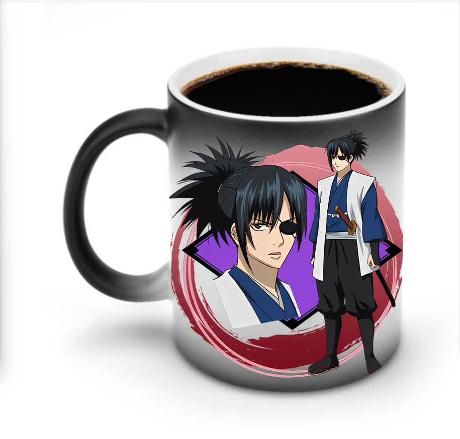（画像用） ぎんたま 坂田銀時（さかたぎんとき） 神楽 志村新八（しむら しんぱち） GINTAMA Sakata Gintoki Kagura Shimura Shinpachi 温度変色マグカップ