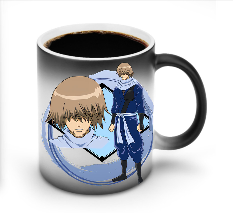 （画像用） ぎんたま 坂田銀時（さかたぎんとき） 神楽 志村新八（しむら しんぱち） GINTAMA Sakata Gintoki Kagura Shimura Shinpachi 温度変色マグカップ