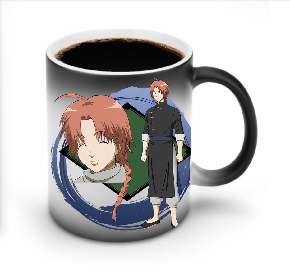 （画像用） ぎんたま 坂田銀時（さかたぎんとき） 神楽 志村新八（しむら しんぱち） GINTAMA Sakata Gintoki Kagura Shimura Shinpachi 温度変色マグカップ