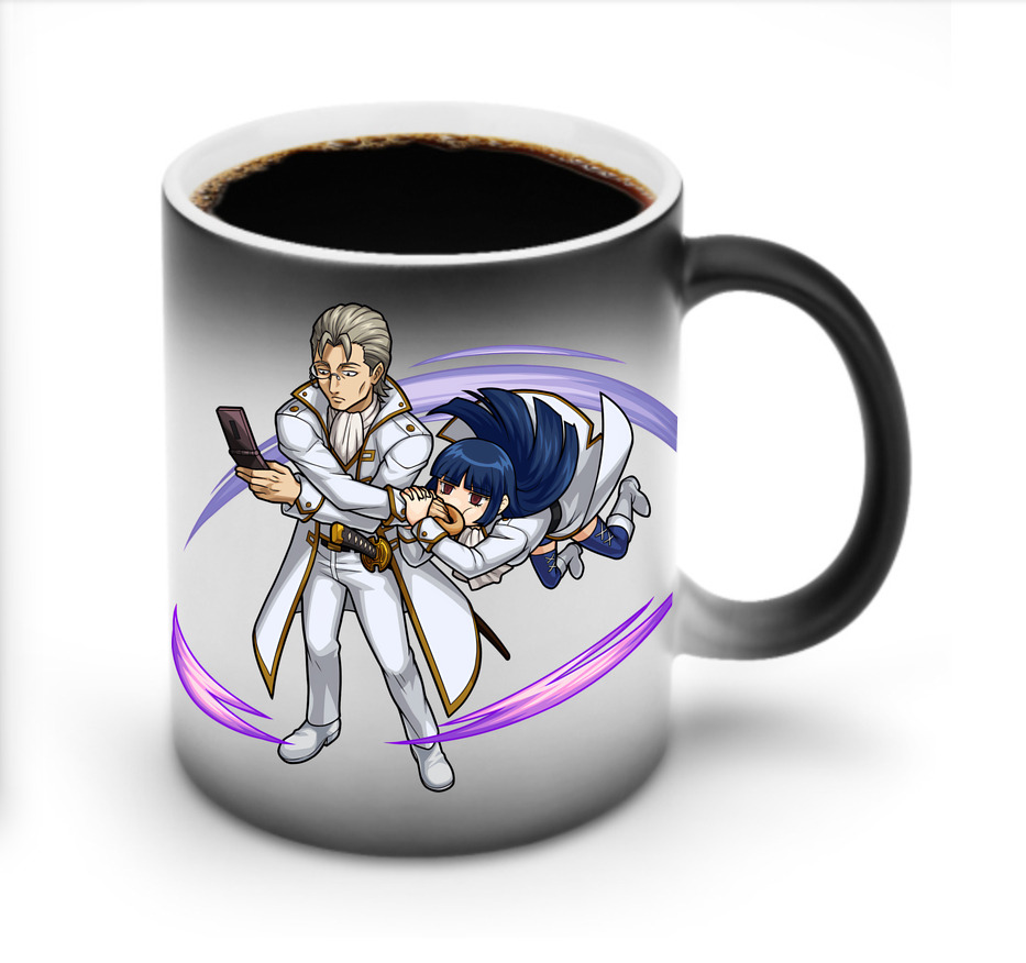 （画像用） ぎんたま 坂田銀時（さかたぎんとき） 神楽 志村新八（しむら しんぱち） GINTAMA Sakata Gintoki Kagura Shimura Shinpachi 温度変色マグカップ
