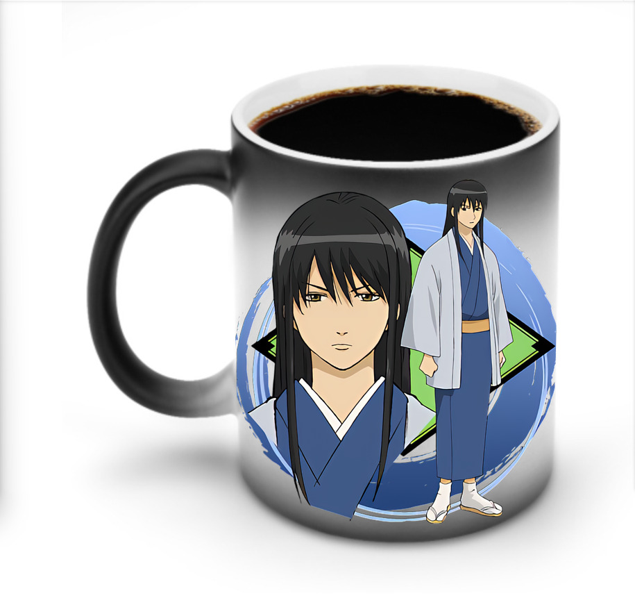 （画像用） ぎんたま 坂田銀時（さかたぎんとき） 神楽 志村新八（しむら しんぱち） GINTAMA Sakata Gintoki Kagura Shimura Shinpachi 温度変色マグカップ