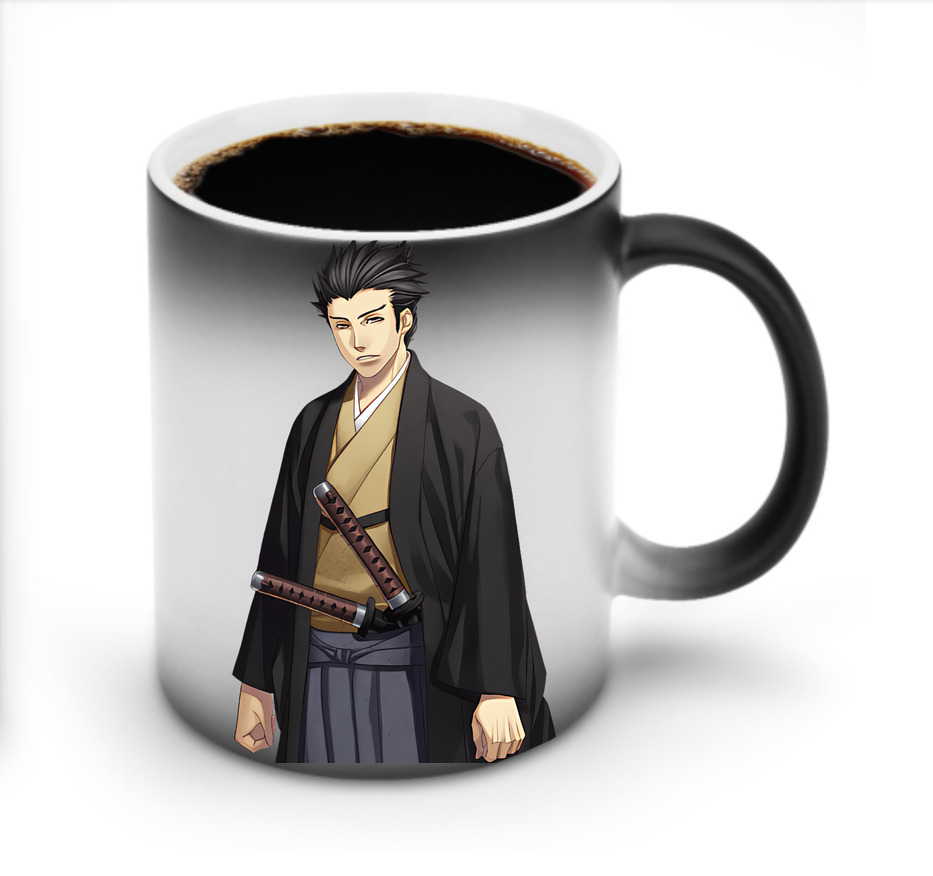 （画像用） ぎんたま 坂田銀時（さかたぎんとき） 神楽 志村新八（しむら しんぱち） GINTAMA Sakata Gintoki Kagura Shimura Shinpachi 温度変色マグカップ