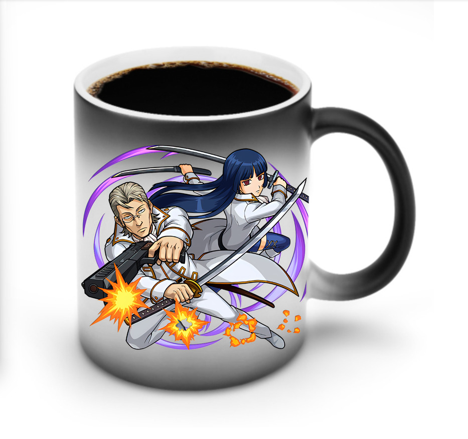 （画像用） ぎんたま 坂田銀時（さかたぎんとき） 神楽 志村新八（しむら しんぱち） GINTAMA Sakata Gintoki Kagura Shimura Shinpachi 温度変色マグカップ
