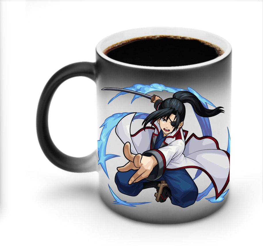 （画像用） ぎんたま 坂田銀時（さかたぎんとき） 神楽 志村新八（しむら しんぱち） GINTAMA Sakata Gintoki Kagura Shimura Shinpachi 温度変色マグカップ