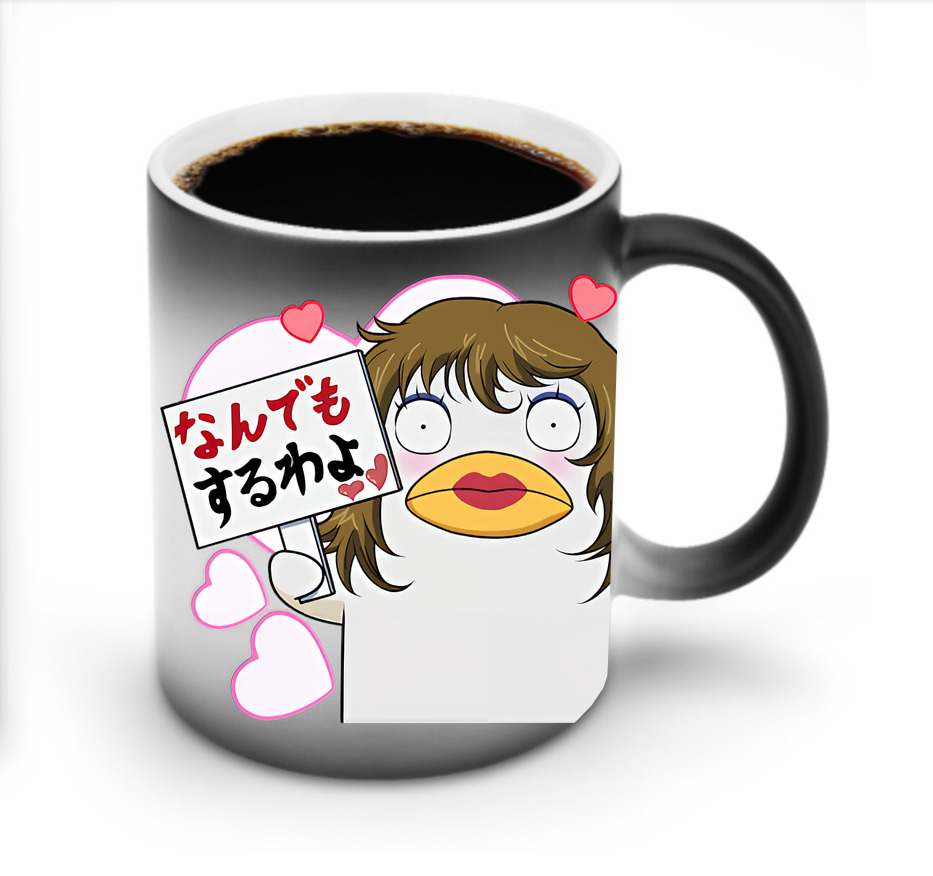 （画像用） ぎんたま 坂田銀時（さかたぎんとき） 神楽 志村新八（しむら しんぱち） GINTAMA Sakata Gintoki Kagura Shimura Shinpachi 温度変色マグカップ
