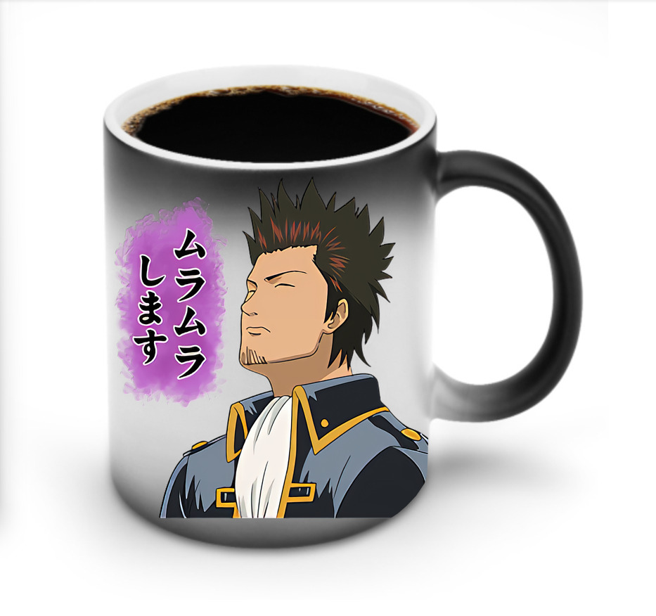 （画像用） ぎんたま 坂田銀時（さかたぎんとき） 神楽 志村新八（しむら しんぱち） GINTAMA Sakata Gintoki Kagura Shimura Shinpachi 温度変色マグカップ