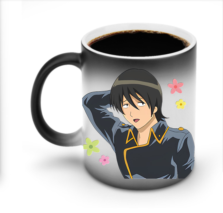 （画像用） ぎんたま 坂田銀時（さかたぎんとき） 神楽 志村新八（しむら しんぱち） GINTAMA Sakata Gintoki Kagura Shimura Shinpachi 温度変色マグカップ