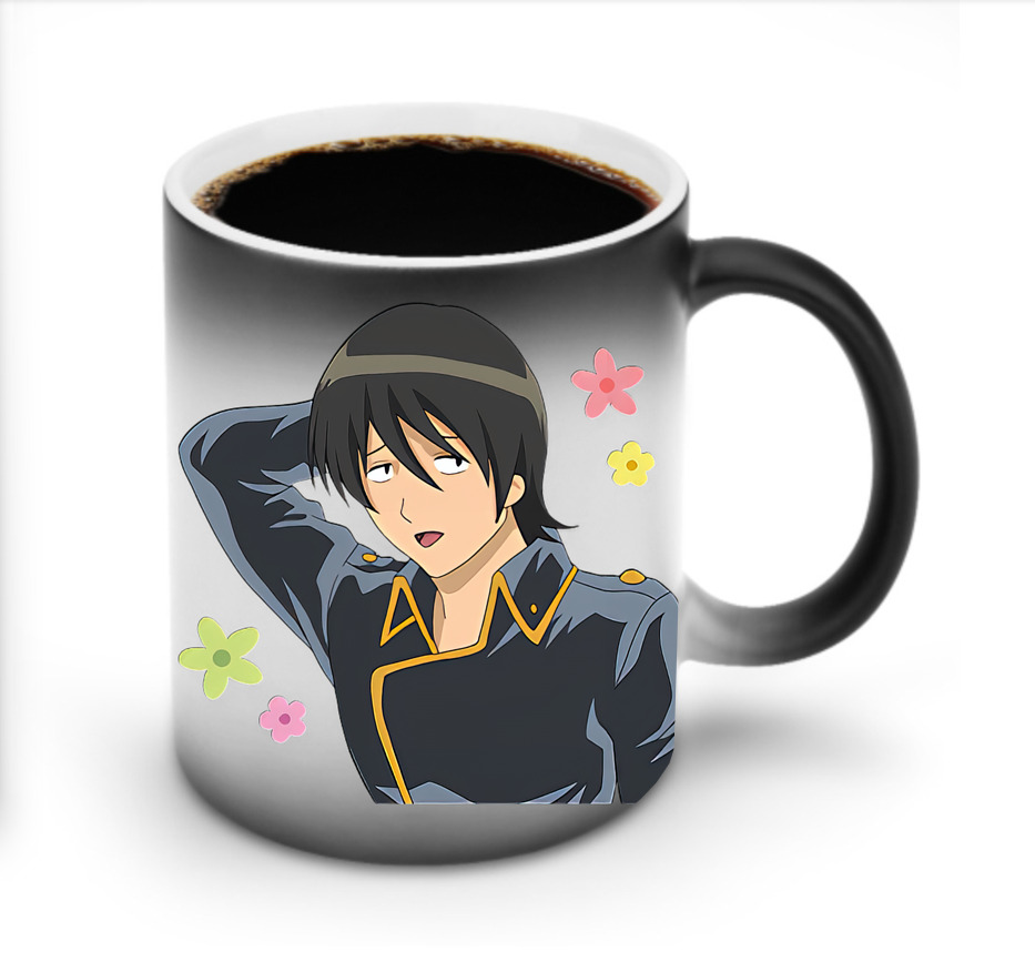 （画像用） ぎんたま 坂田銀時（さかたぎんとき） 神楽 志村新八（しむら しんぱち） GINTAMA Sakata Gintoki Kagura Shimura Shinpachi 温度変色マグカップ