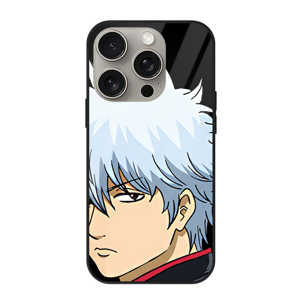 （画像用） ぎんたま 坂田銀時（さかたぎんとき） 神楽 志村新八（しむら しんぱち） GINTAMA Sakata Gintoki Kagura Shimura Shinpachi 【iPhone15Pro対応】スマホケース 耐衝撃＆黄変防止 背面ガラス