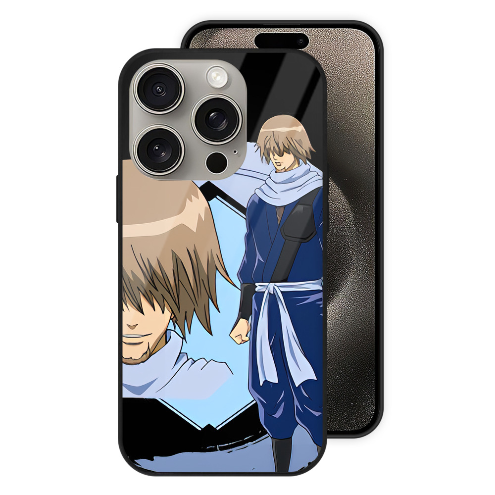 （画像用） ぎんたま 坂田銀時（さかたぎんとき） 神楽 志村新八（しむら しんぱち） GINTAMA Sakata Gintoki Kagura Shimura Shinpachi 【iPhone15Pro対応】スマホケース 耐衝撃＆黄変防止 背面ガラス