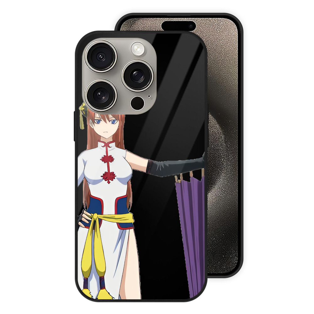 （画像用） ぎんたま 坂田銀時（さかたぎんとき） 神楽 志村新八（しむら しんぱち） GINTAMA Sakata Gintoki Kagura Shimura Shinpachi 【iPhone15Pro対応】スマホケース 耐衝撃＆黄変防止 背面ガラス