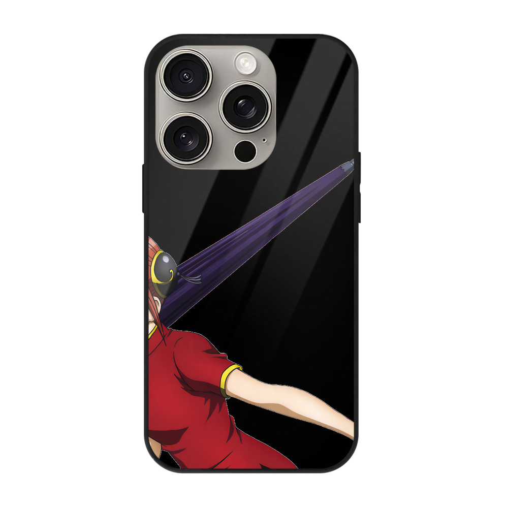 （画像用） ぎんたま 坂田銀時（さかたぎんとき） 神楽 志村新八（しむら しんぱち） GINTAMA Sakata Gintoki Kagura Shimura Shinpachi 【iPhone15Pro対応】スマホケース 耐衝撃＆黄変防止 背面ガラス