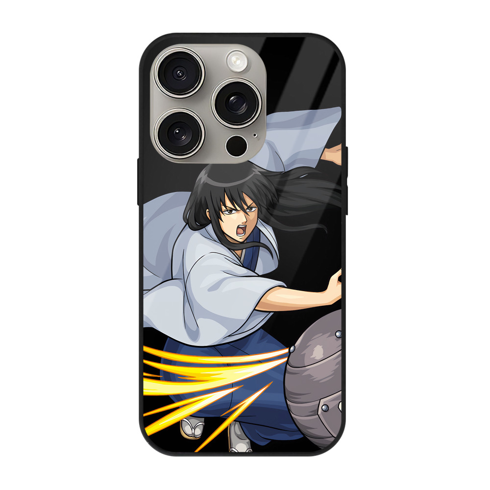 （画像用） ぎんたま 坂田銀時（さかたぎんとき） 神楽 志村新八（しむら しんぱち） GINTAMA Sakata Gintoki Kagura Shimura Shinpachi 【iPhone15Pro対応】スマホケース 耐衝撃＆黄変防止 背面ガラス