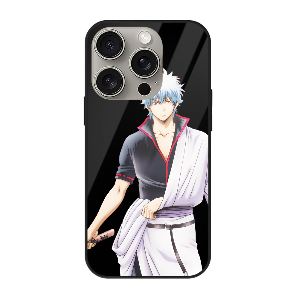 （画像用） ぎんたま 坂田銀時（さかたぎんとき） 神楽 志村新八（しむら しんぱち） GINTAMA Sakata Gintoki Kagura Shimura Shinpachi 【iPhone15Pro対応】スマホケース 耐衝撃＆黄変防止 背面ガラス