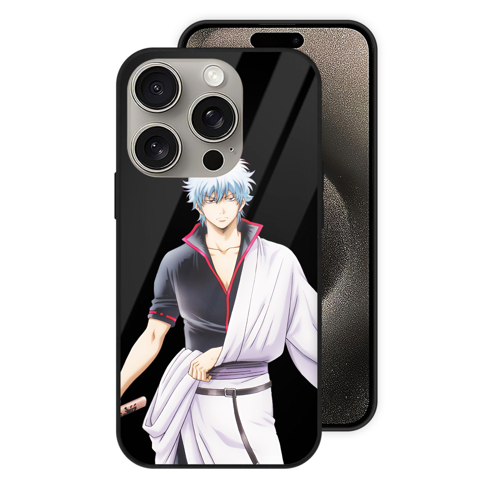 （画像用） ぎんたま 坂田銀時（さかたぎんとき） 神楽 志村新八（しむら しんぱち） GINTAMA Sakata Gintoki Kagura Shimura Shinpachi 【iPhone15Pro対応】スマホケース 耐衝撃＆黄変防止 背面ガラス
