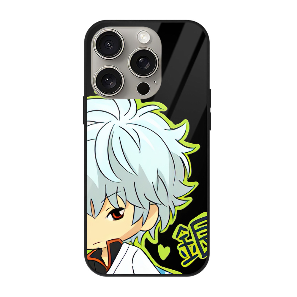 （画像用） ぎんたま 坂田銀時（さかたぎんとき） 神楽 志村新八（しむら しんぱち） GINTAMA Sakata Gintoki Kagura Shimura Shinpachi 【iPhone15Pro対応】スマホケース 耐衝撃＆黄変防止 背面ガラス