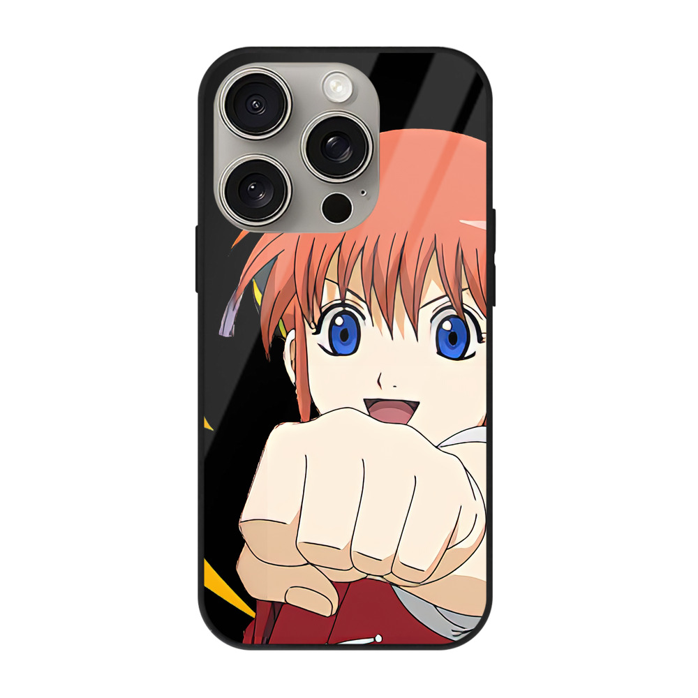 （画像用） ぎんたま 坂田銀時（さかたぎんとき） 神楽 志村新八（しむら しんぱち） GINTAMA Sakata Gintoki Kagura Shimura Shinpachi 【iPhone15Pro対応】スマホケース 耐衝撃＆黄変防止 背面ガラス