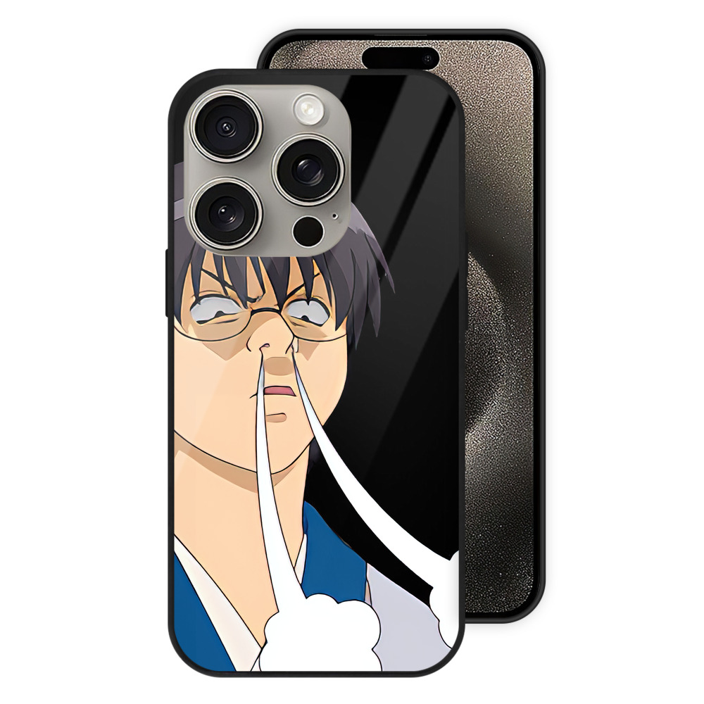 （画像用） ぎんたま 坂田銀時（さかたぎんとき） 神楽 志村新八（しむら しんぱち） GINTAMA Sakata Gintoki Kagura Shimura Shinpachi 【iPhone15Pro対応】スマホケース 耐衝撃＆黄変防止 背面ガラス