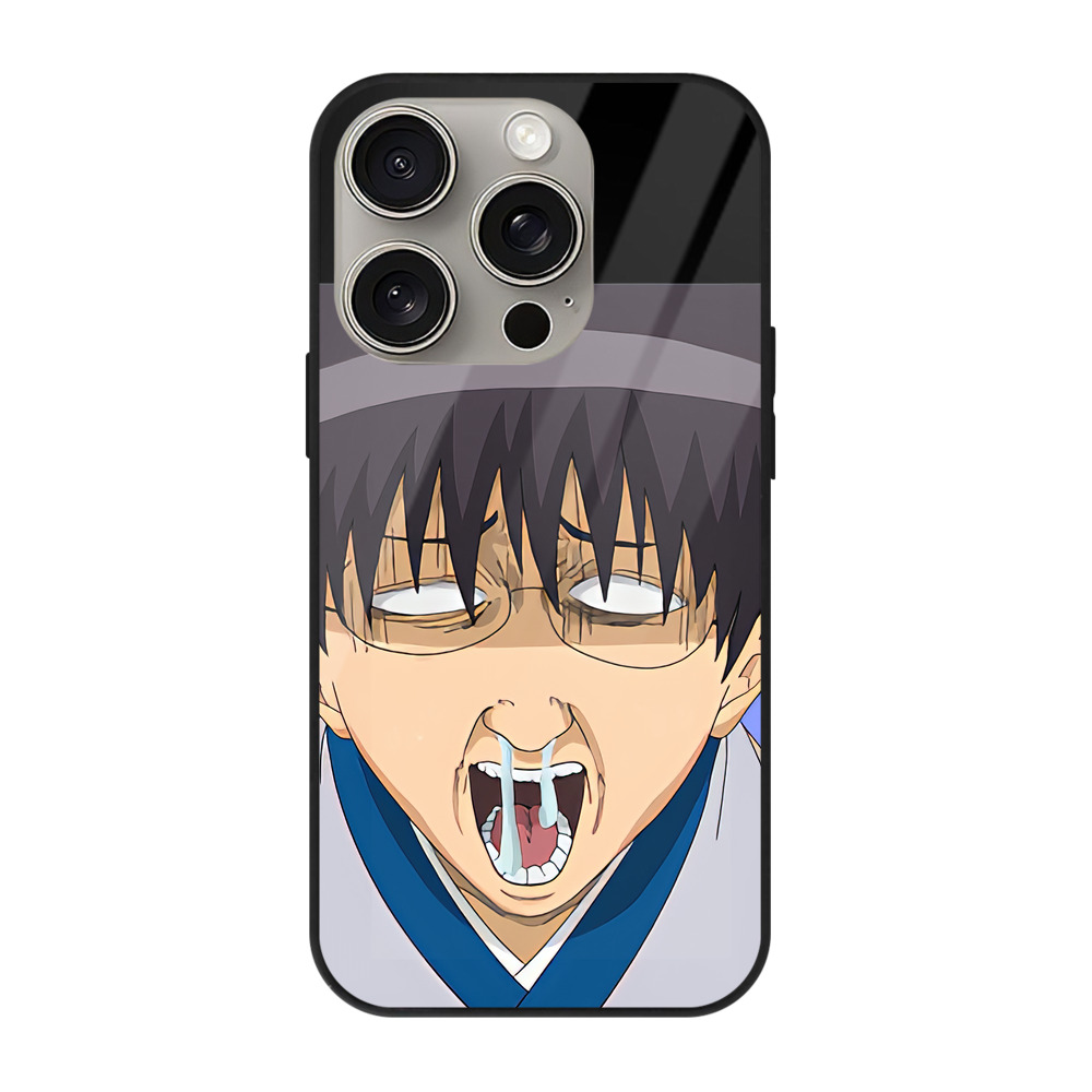 （画像用） ぎんたま 坂田銀時（さかたぎんとき） 神楽 志村新八（しむら しんぱち） GINTAMA Sakata Gintoki Kagura Shimura Shinpachi 【iPhone15Pro対応】スマホケース 耐衝撃＆黄変防止 背面ガラス