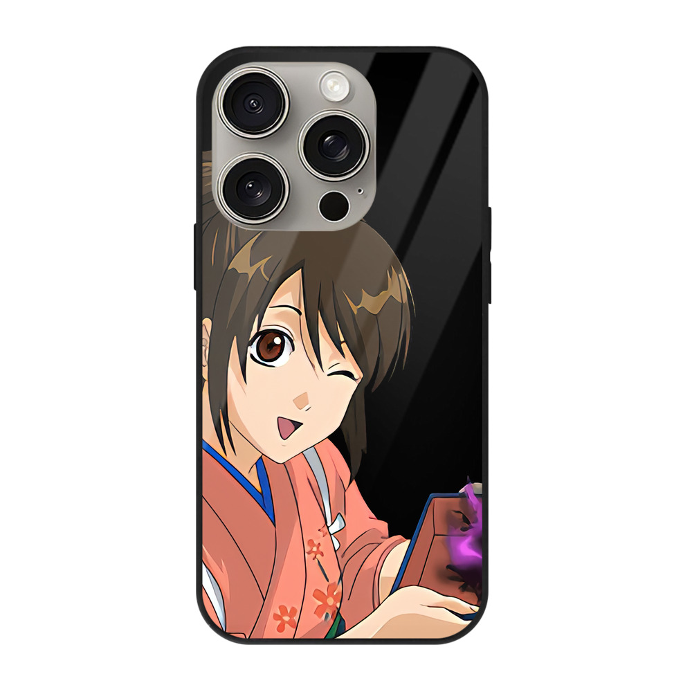 （画像用） ぎんたま 坂田銀時（さかたぎんとき） 神楽 志村新八（しむら しんぱち） GINTAMA Sakata Gintoki Kagura Shimura Shinpachi 【iPhone15Pro対応】スマホケース 耐衝撃＆黄変防止 背面ガラス
