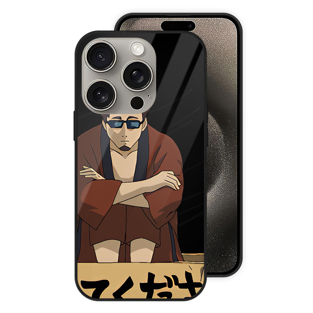 （画像用） ぎんたま 坂田銀時（さかたぎんとき） 神楽 志村新八（しむら しんぱち） GINTAMA Sakata Gintoki Kagura Shimura Shinpachi 【iPhone15Pro対応】スマホケース 耐衝撃＆黄変防止 背面ガラス