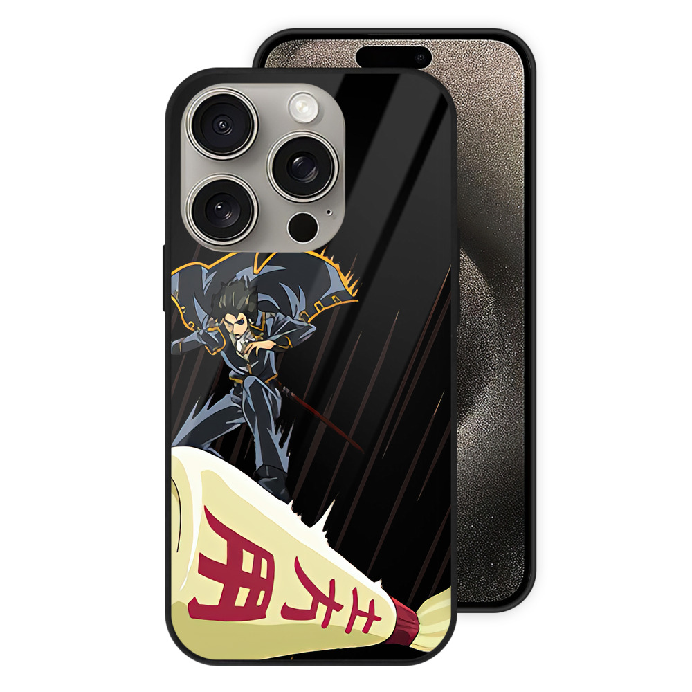 （画像用） ぎんたま 坂田銀時（さかたぎんとき） 神楽 志村新八（しむら しんぱち） GINTAMA Sakata Gintoki Kagura Shimura Shinpachi 【iPhone15Pro対応】スマホケース 耐衝撃＆黄変防止 背面ガラス