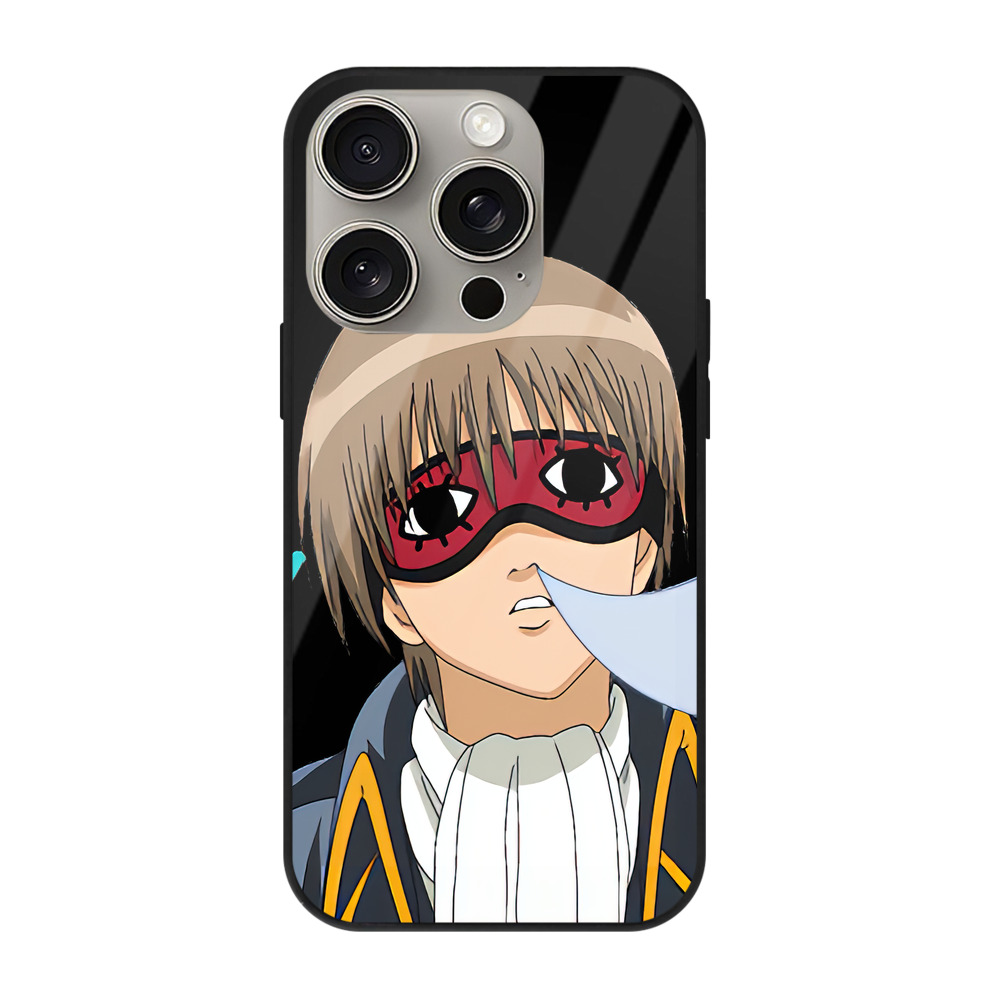 （画像用） ぎんたま 坂田銀時（さかたぎんとき） 神楽 志村新八（しむら しんぱち） GINTAMA Sakata Gintoki Kagura Shimura Shinpachi 【iPhone15Pro対応】スマホケース 耐衝撃＆黄変防止 背面ガラス