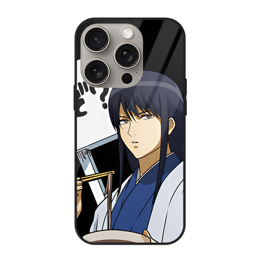 （画像用） ぎんたま 坂田銀時（さかたぎんとき） 神楽 志村新八（しむら しんぱち） GINTAMA Sakata Gintoki Kagura Shimura Shinpachi 【iPhone15Pro対応】スマホケース 耐衝撃＆黄変防止 背面ガラス