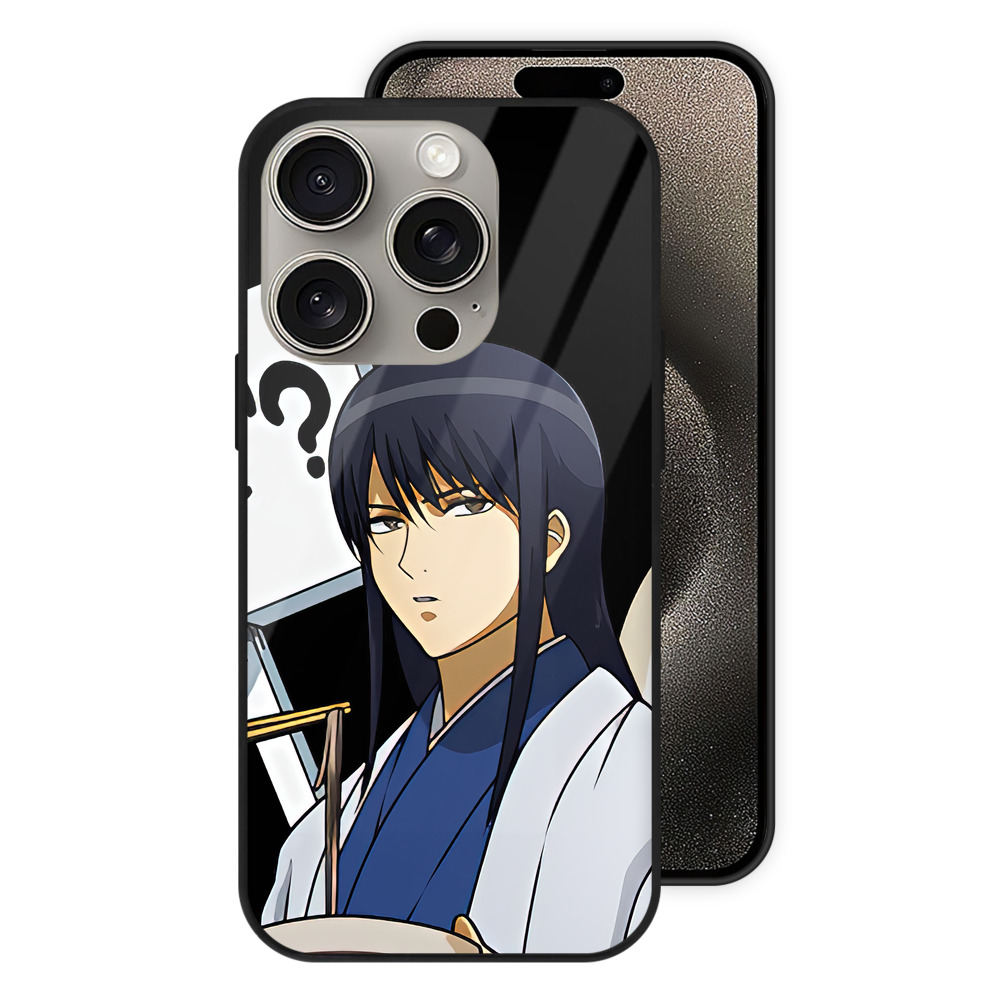（画像用） ぎんたま 坂田銀時（さかたぎんとき） 神楽 志村新八（しむら しんぱち） GINTAMA Sakata Gintoki Kagura Shimura Shinpachi 【iPhone15Pro対応】スマホケース 耐衝撃＆黄変防止 背面ガラス