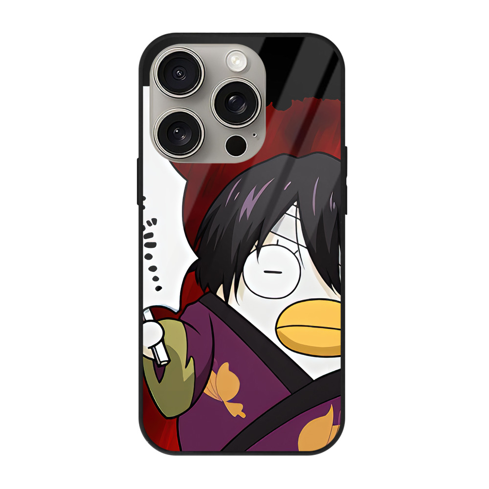 （画像用） ぎんたま 坂田銀時（さかたぎんとき） 神楽 志村新八（しむら しんぱち） GINTAMA Sakata Gintoki Kagura Shimura Shinpachi 【iPhone15Pro対応】スマホケース 耐衝撃＆黄変防止 背面ガラス