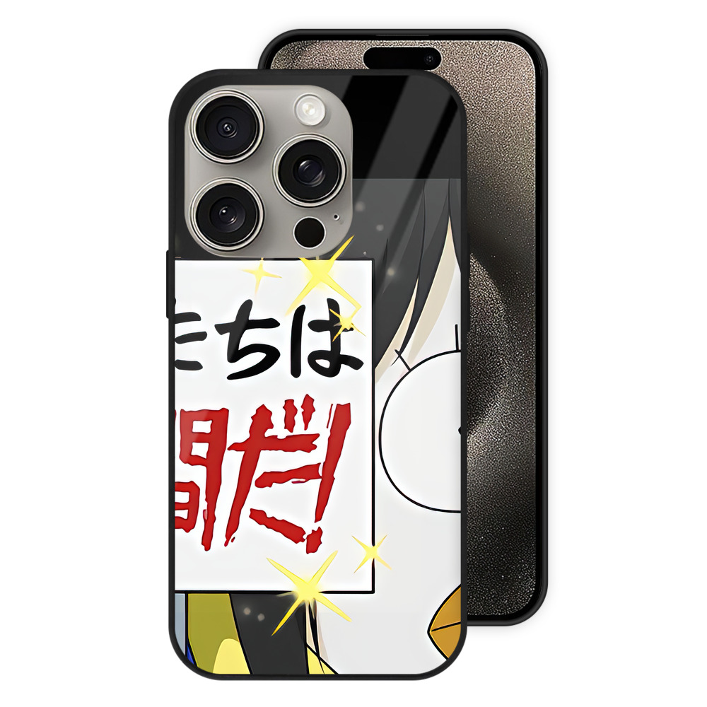 （画像用） ぎんたま 坂田銀時（さかたぎんとき） 神楽 志村新八（しむら しんぱち） GINTAMA Sakata Gintoki Kagura Shimura Shinpachi 【iPhone15Pro対応】スマホケース 耐衝撃＆黄変防止 背面ガラス
