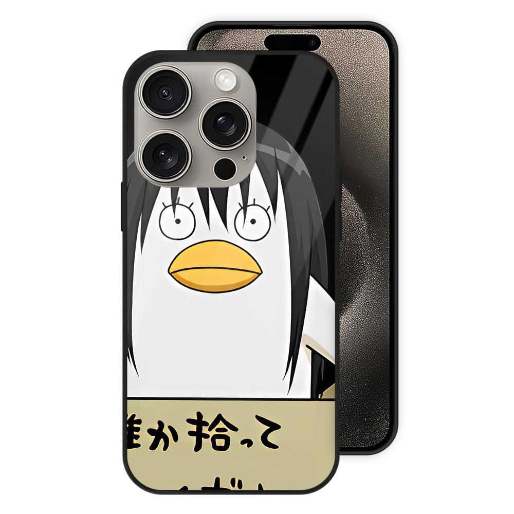 （画像用） ぎんたま 坂田銀時（さかたぎんとき） 神楽 志村新八（しむら しんぱち） GINTAMA Sakata Gintoki Kagura Shimura Shinpachi 【iPhone15Pro対応】スマホケース 耐衝撃＆黄変防止 背面ガラス