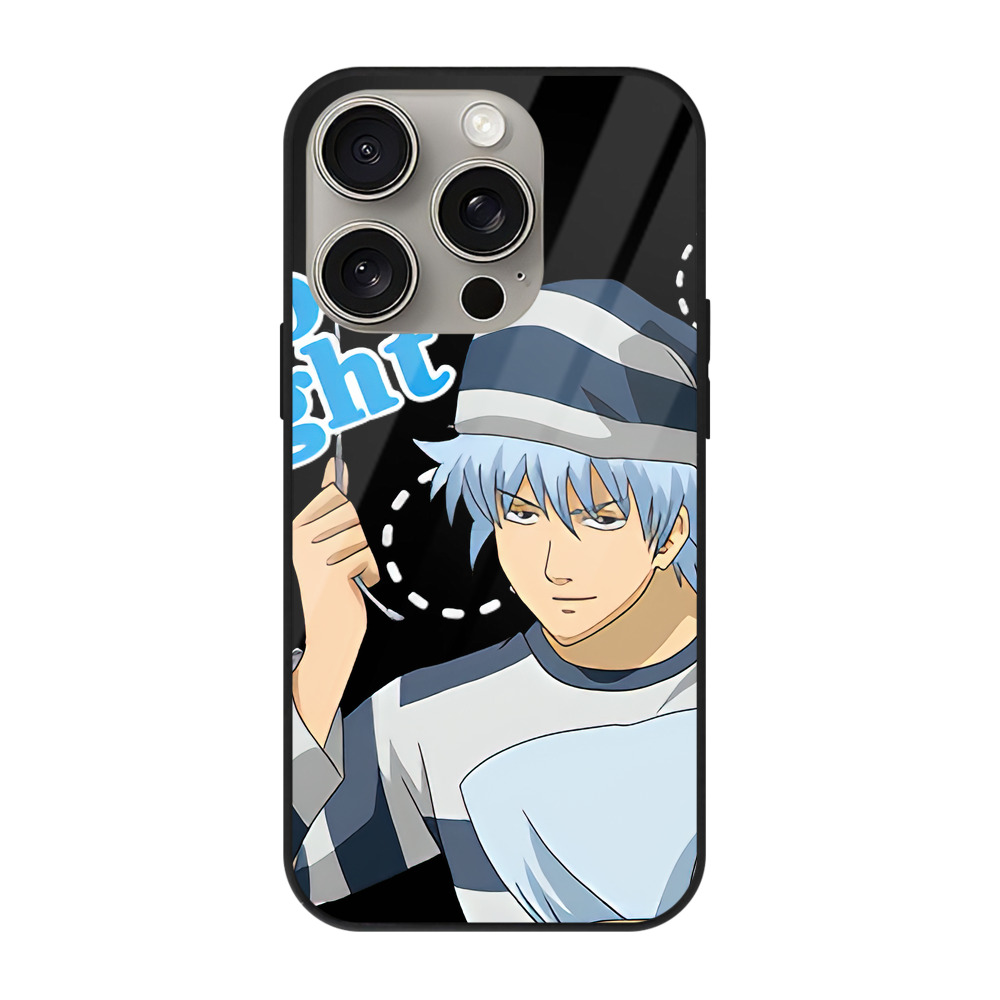 （画像用） ぎんたま 坂田銀時（さかたぎんとき） 神楽 志村新八（しむら しんぱち） GINTAMA Sakata Gintoki Kagura Shimura Shinpachi 【iPhone15Pro対応】スマホケース 耐衝撃＆黄変防止 背面ガラス