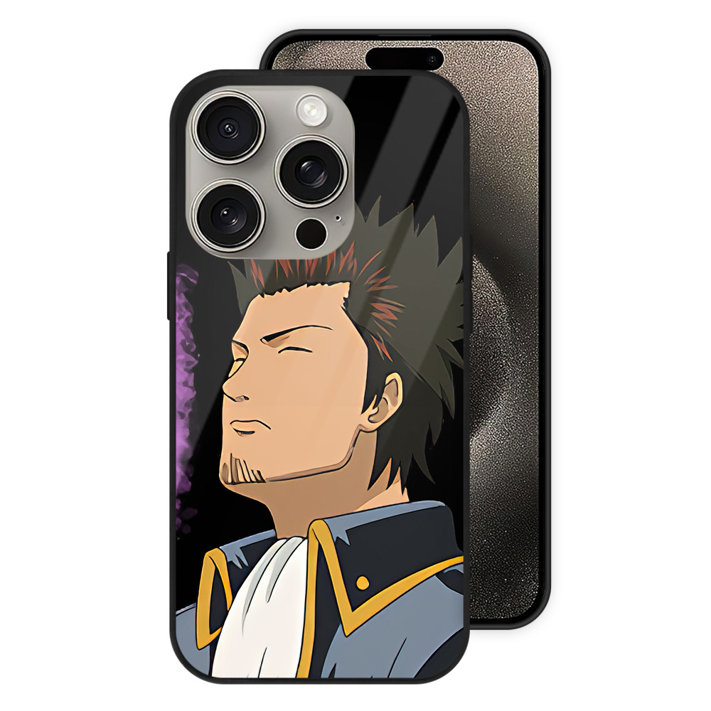 （画像用） ぎんたま 坂田銀時（さかたぎんとき） 神楽 志村新八（しむら しんぱち） GINTAMA Sakata Gintoki Kagura Shimura Shinpachi 【iPhone15Pro対応】スマホケース 耐衝撃＆黄変防止 背面ガラス