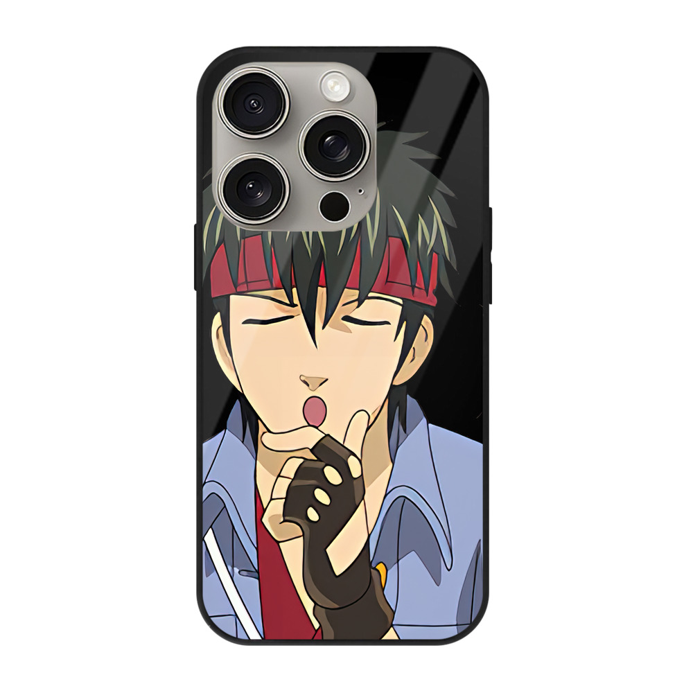 （画像用） ぎんたま 坂田銀時（さかたぎんとき） 神楽 志村新八（しむら しんぱち） GINTAMA Sakata Gintoki Kagura Shimura Shinpachi 【iPhone15Pro対応】スマホケース 耐衝撃＆黄変防止 背面ガラス