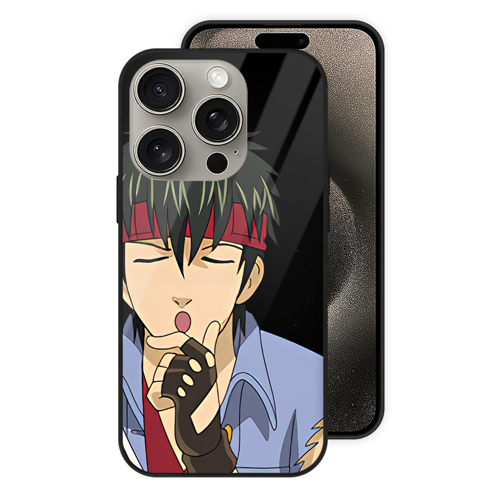 （画像用） ぎんたま 坂田銀時（さかたぎんとき） 神楽 志村新八（しむら しんぱち） GINTAMA Sakata Gintoki Kagura Shimura Shinpachi 【iPhone15Pro対応】スマホケース 耐衝撃＆黄変防止 背面ガラス