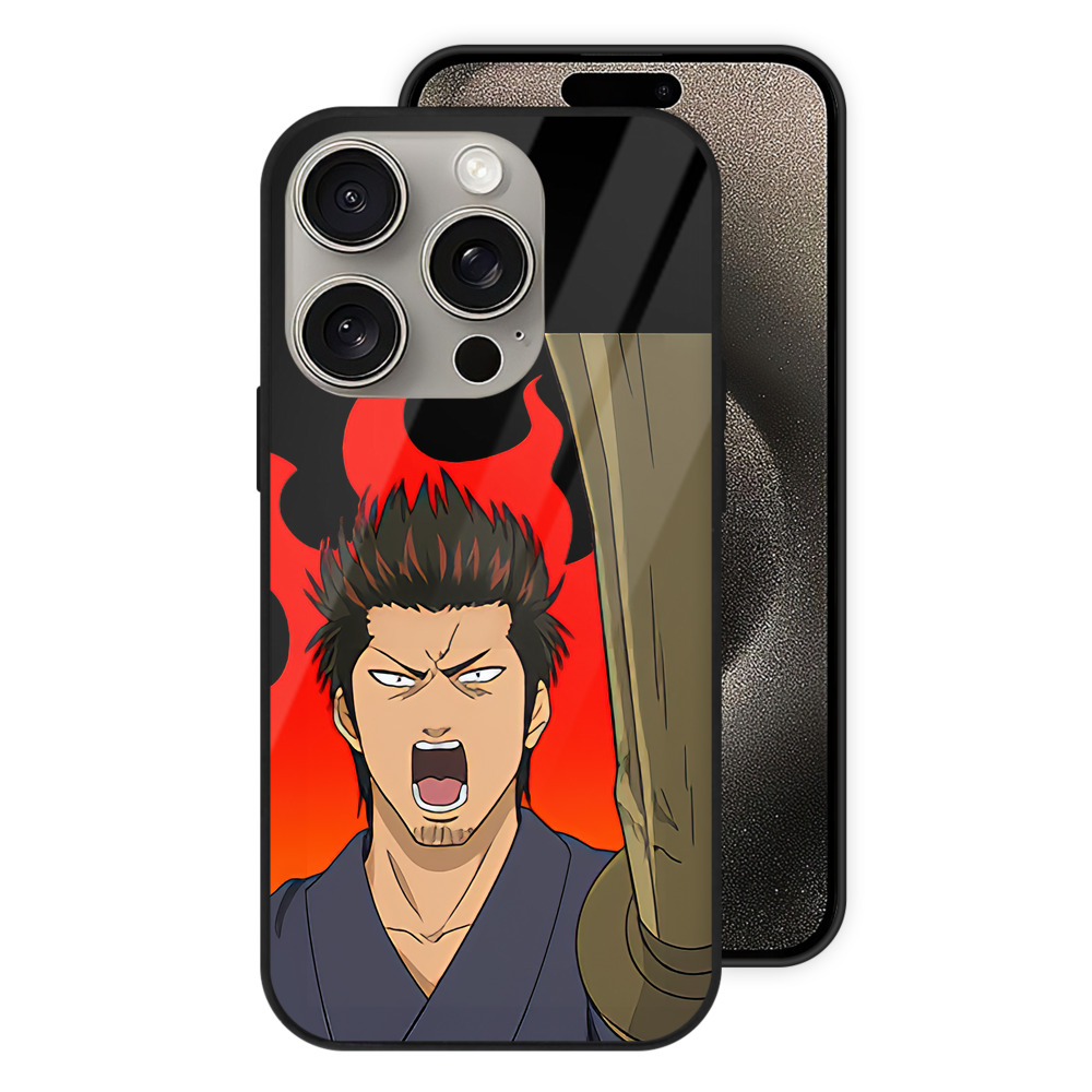 （画像用） ぎんたま 坂田銀時（さかたぎんとき） 神楽 志村新八（しむら しんぱち） GINTAMA Sakata Gintoki Kagura Shimura Shinpachi 【iPhone15Pro対応】スマホケース 耐衝撃＆黄変防止 背面ガラス