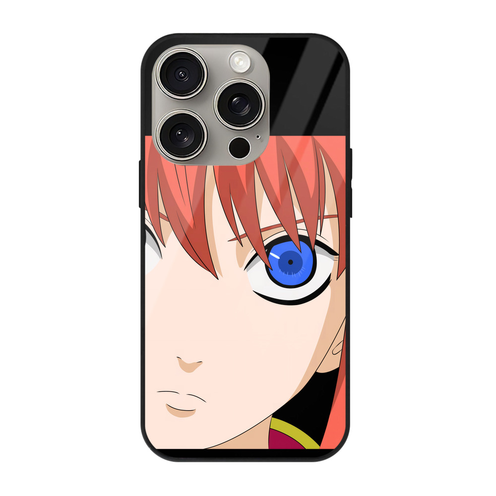 （画像用） ぎんたま 坂田銀時（さかたぎんとき） 神楽 志村新八（しむら しんぱち） GINTAMA Sakata Gintoki Kagura Shimura Shinpachi 【iPhone15Pro対応】スマホケース 耐衝撃＆黄変防止 背面ガラス