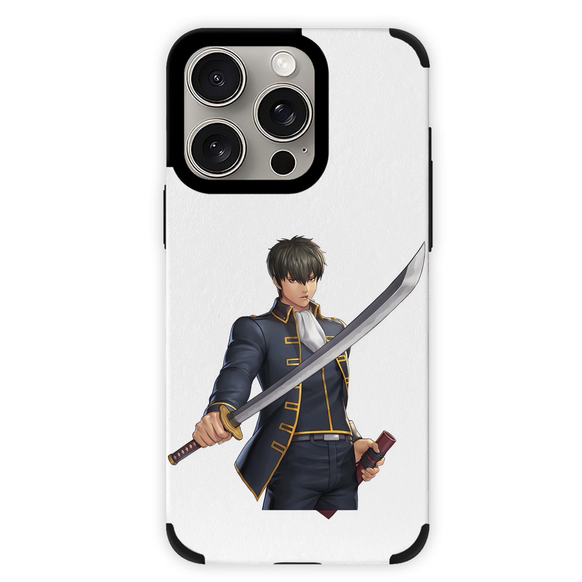 （画像用） ぎんたま 坂田銀時（さかたぎんとき） 神楽 志村新八（しむら しんぱち） GINTAMA Sakata Gintoki Kagura Shimura Shinpachi 【iPhone15ProMax対応】 PUレザー スマホケース 耐衝撃＆黄変防止
