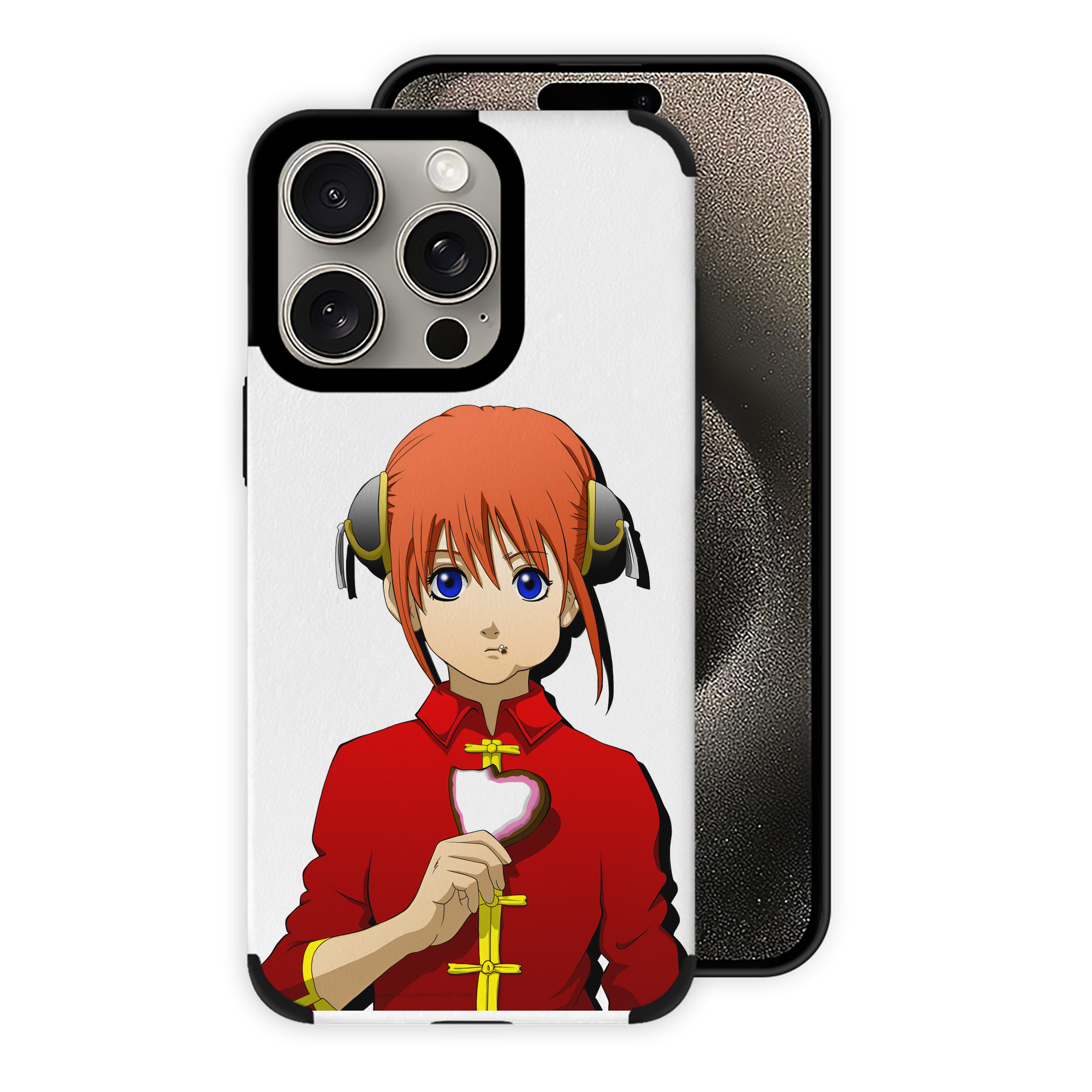 （画像用） ぎんたま 坂田銀時（さかたぎんとき） 神楽 志村新八（しむら しんぱち） GINTAMA Sakata Gintoki Kagura Shimura Shinpachi 【iPhone15ProMax対応】 PUレザー スマホケース 耐衝撃＆黄変防止